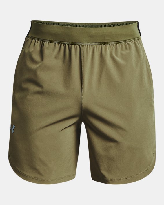 Men's UA Stretch Woven Shorts, Green, pdpMainDesktop image number 7